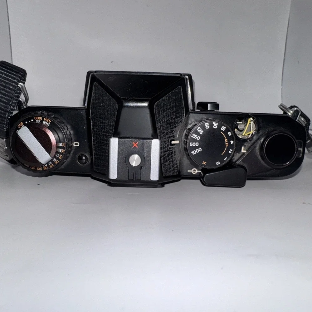 Chinon LED Promaster 35mm SLR Film Camera with Two Lenses and A Flash Untested